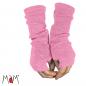 Mobile Preview: Manymonths Fingerlose Handschuhe Merinowolle Stork Pink